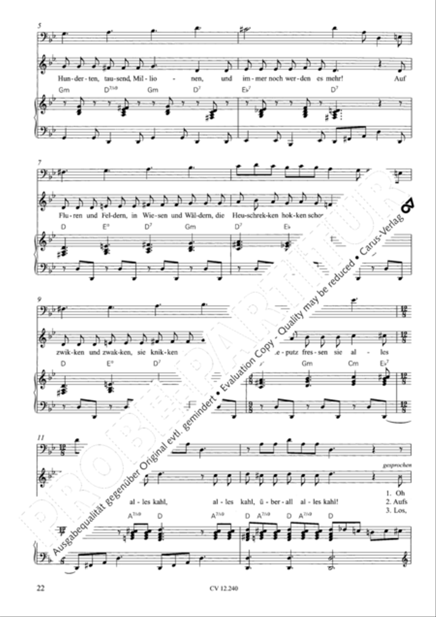 Israel in Agypten Children's Choir scores gallery preview page 23