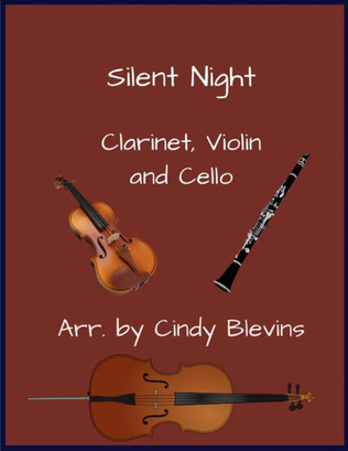 Book cover for Silent Night, Clarinet, Violin and Cello Trio