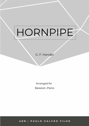 Book cover for HORNPIPE - HANDEL - BASSOON & PIANO