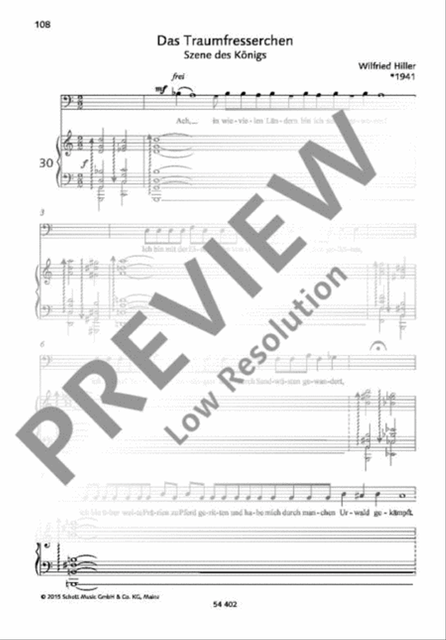 Szene des Königs Baritone Voice scores gallery preview page 2