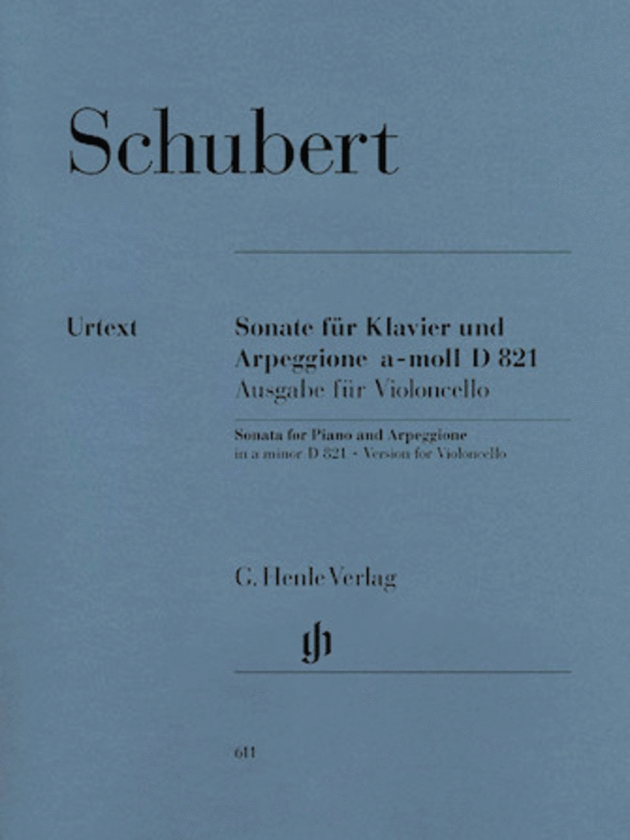 Franz Schubert: Sonata for Piano and Arpeggione A minor D 821 (op. post.)