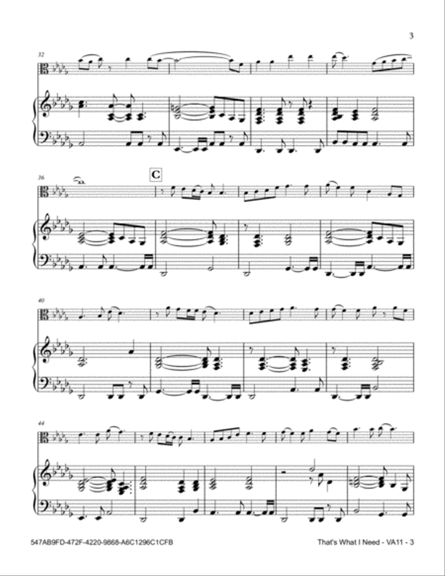 That's What I Need Viola scores gallery preview page 3