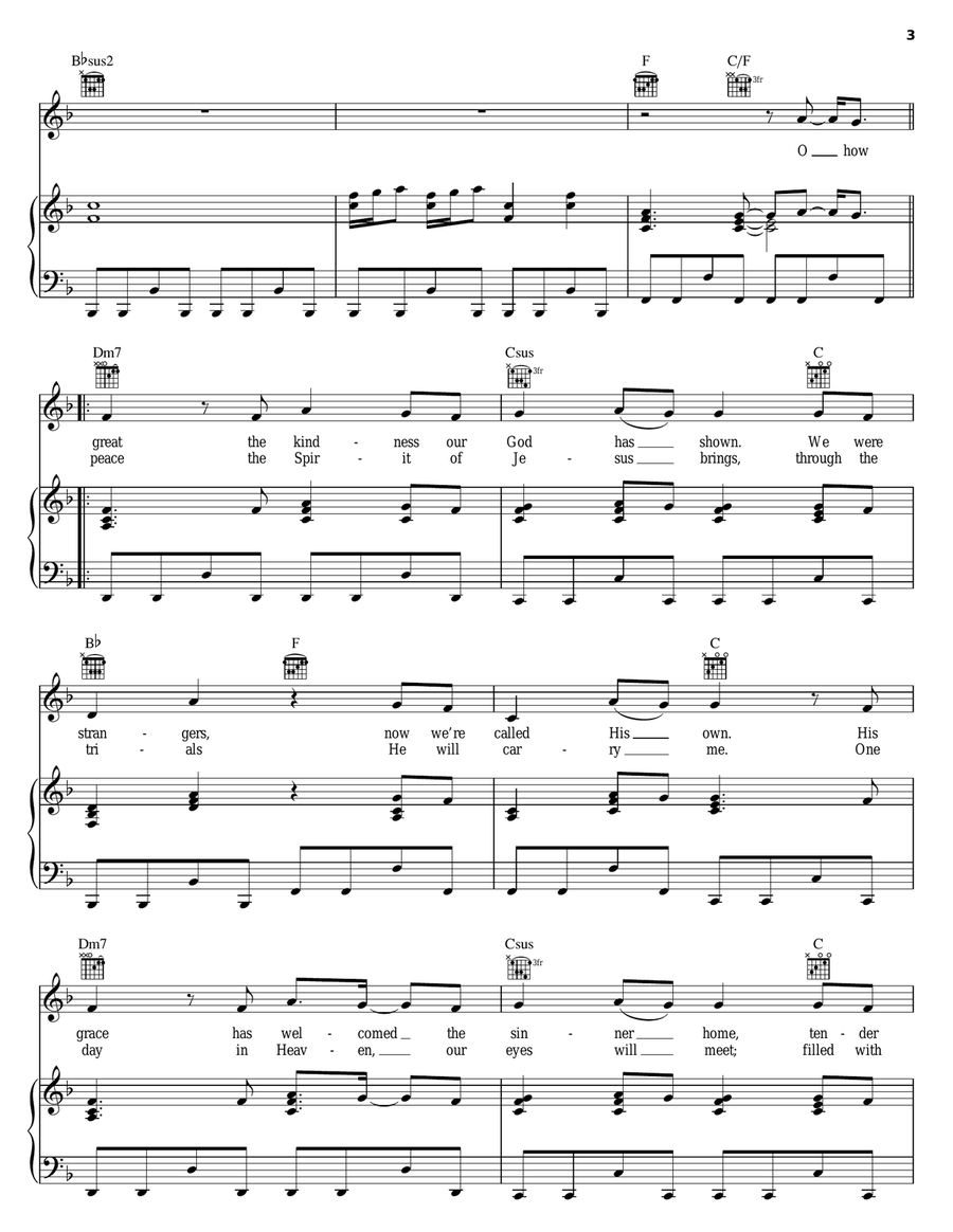 Hallelujah To My King Hallelujah To My King Piano, Vocal, Guitar scores gallery preview page 3