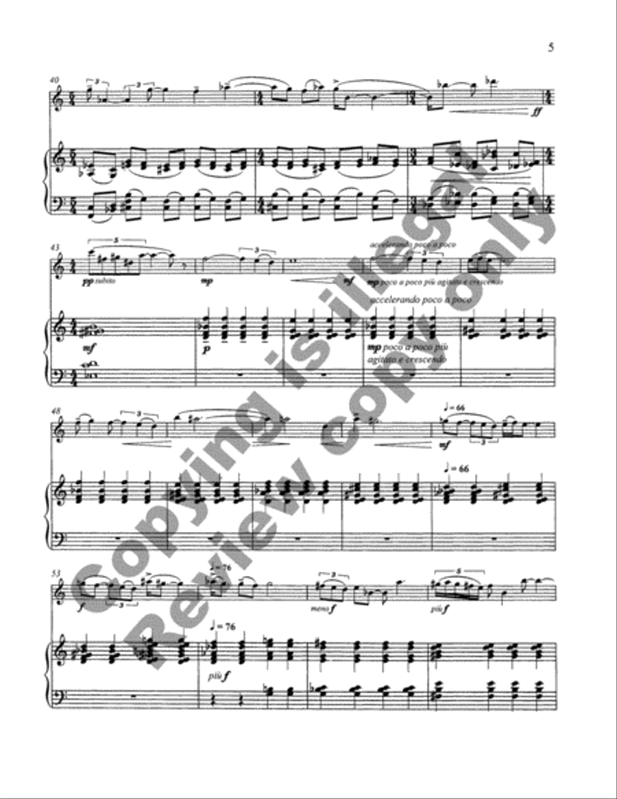 Concerto for Clarinet and Orchestra Chamber Orchestra scores gallery preview page 6