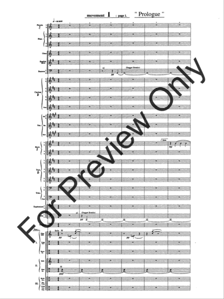 Symphony #1 In Memoriam Dresden 1945 Concert Band scores gallery preview page 5