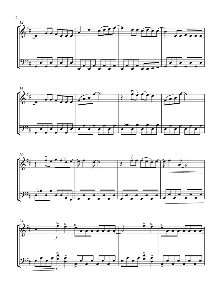 Mamma Mia String Duet scores gallery preview page 2