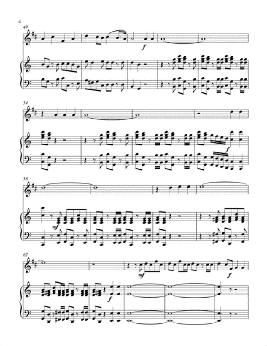 Hallelujah Chorus (treble Bb instrument solo) Choir scores gallery preview page 5