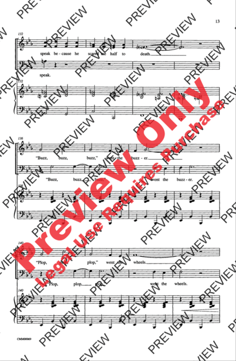 The Music of M-G-M (A Choral Medley) 4-Part scores gallery preview page 13