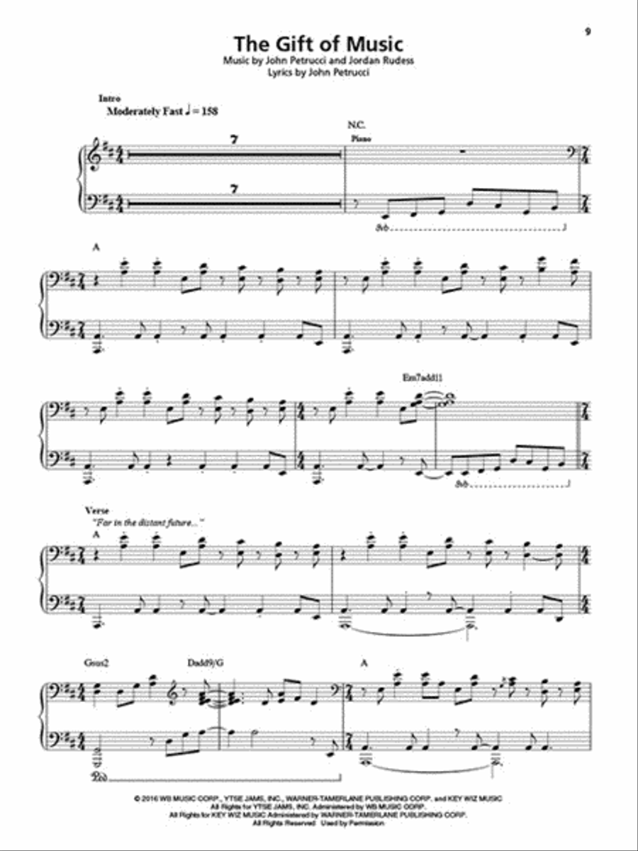 Dream Theater - Selections from The Astonishing Piano scores gallery preview page 3