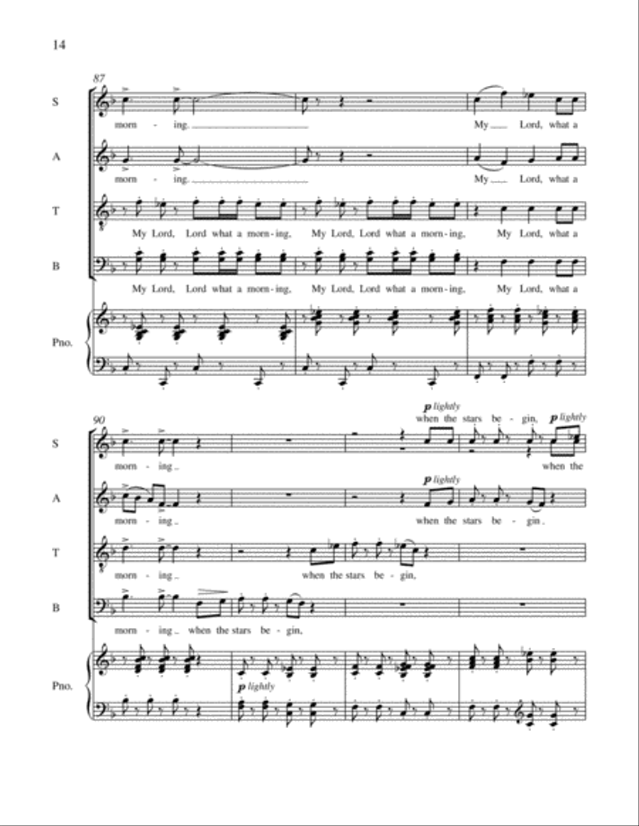 Together in Song: 1. Hear the Trumpet Sound 4-Part scores gallery preview page 16