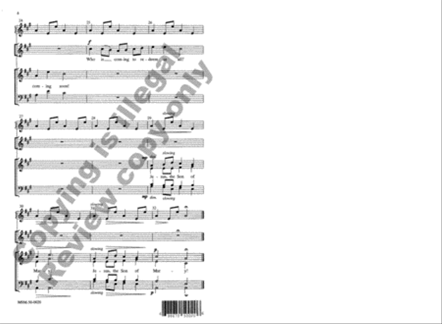Jesus, the Son of Mary Jesus, the Son of Mary 4-Part scores gallery preview page 4