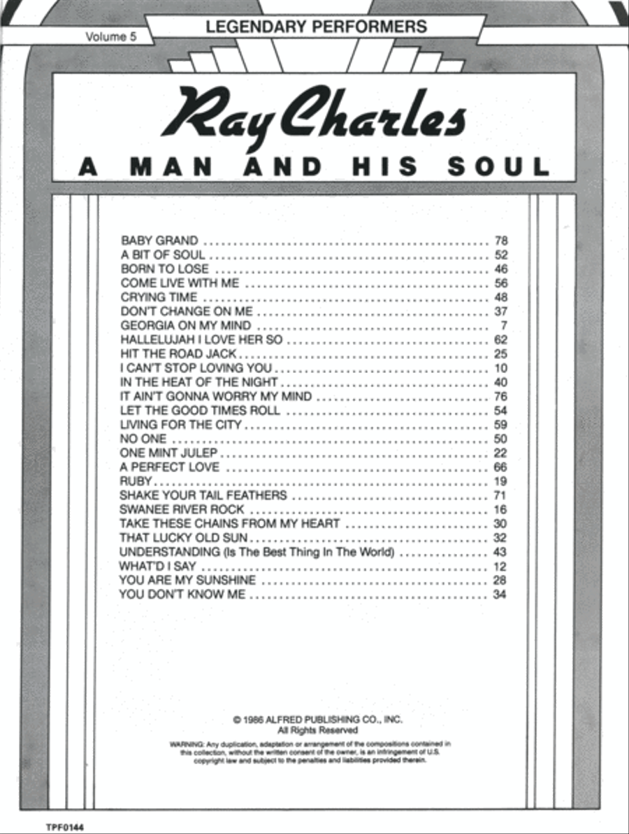 A Man and His Soul Piano, Vocal, Guitar scores gallery preview page 4
