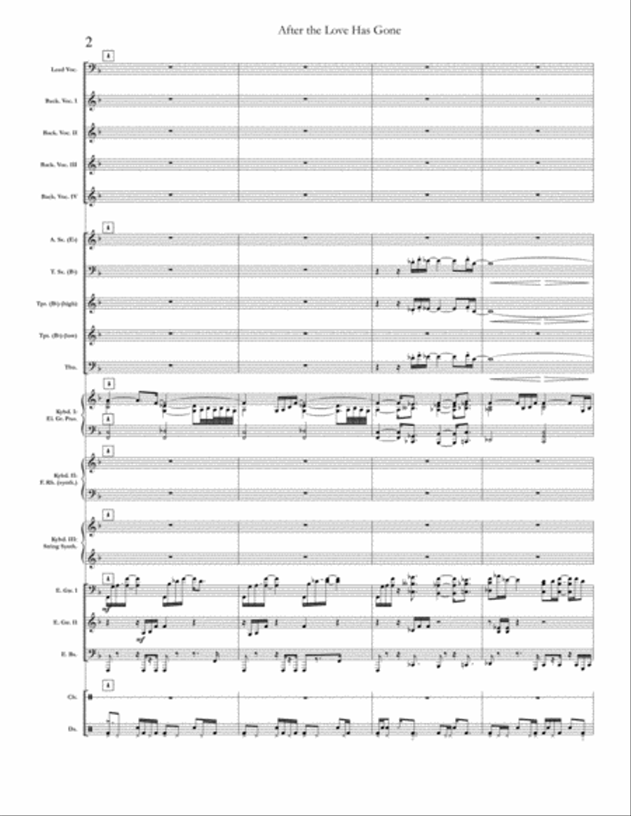 After The Love Has Gone Small Ensemble scores gallery preview page 2