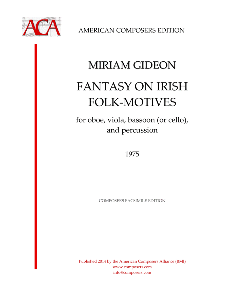 [Gideon] Fantasy on Irish Folk-Motives