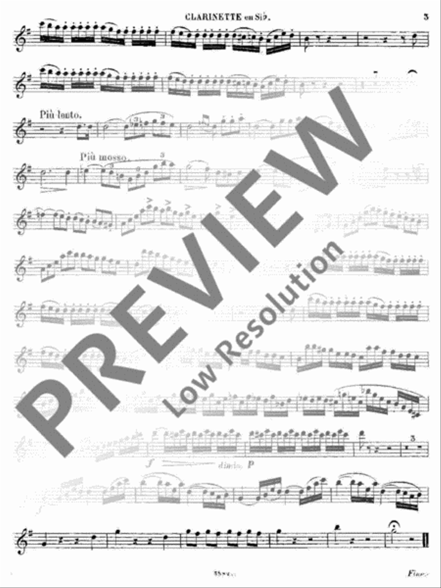 Fantaisie B-Flat Clarinet scores gallery preview page 16