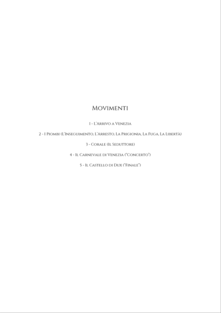 Giacomo Casanova - Collector Edition - Study Score Marching Band scores gallery preview page 3