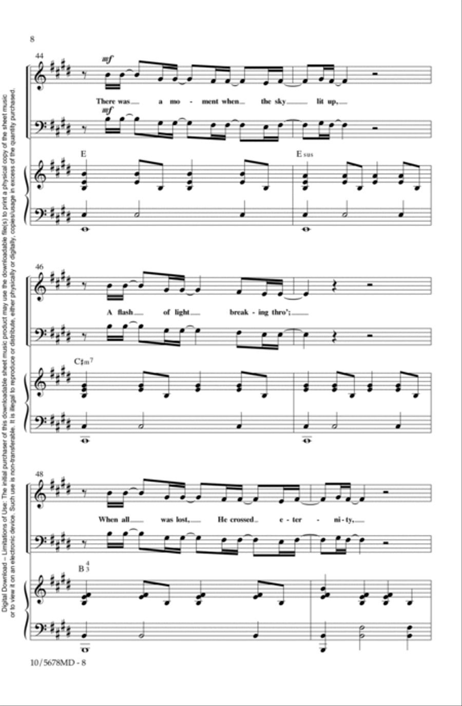 All Hail King Jesus 4-Part scores gallery preview page 8