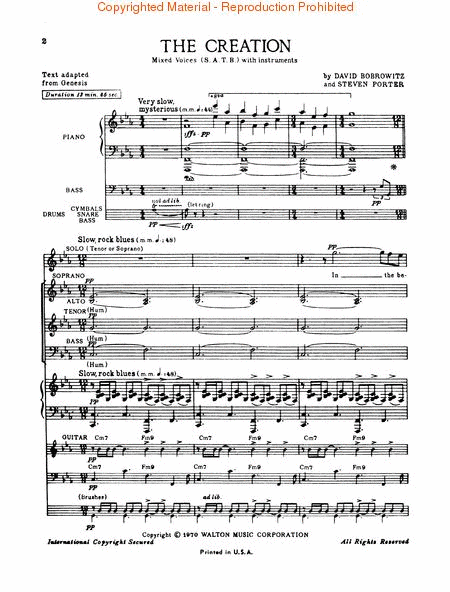 The Creation (Full/Vocal Score) image number null