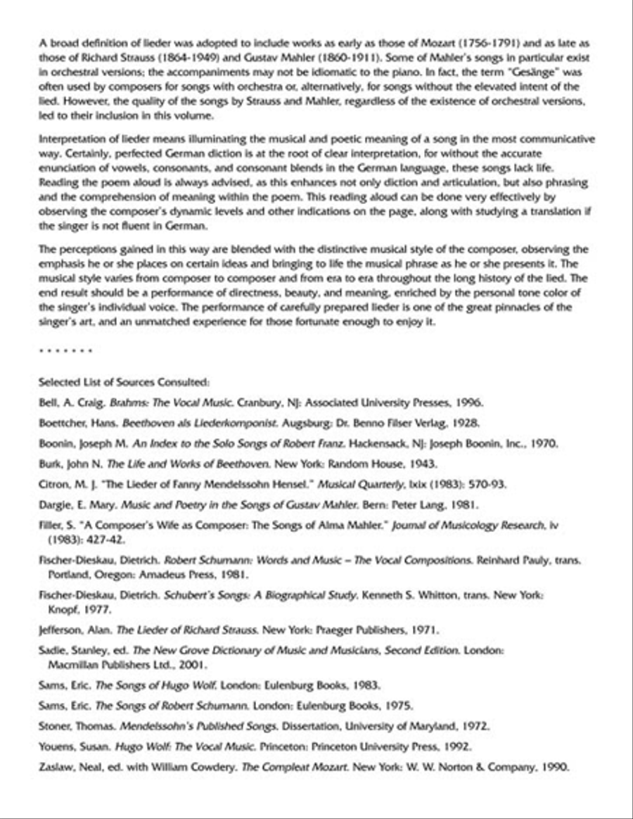 The Lieder Anthology The Lieder Anthology High Voice scores gallery preview page 6