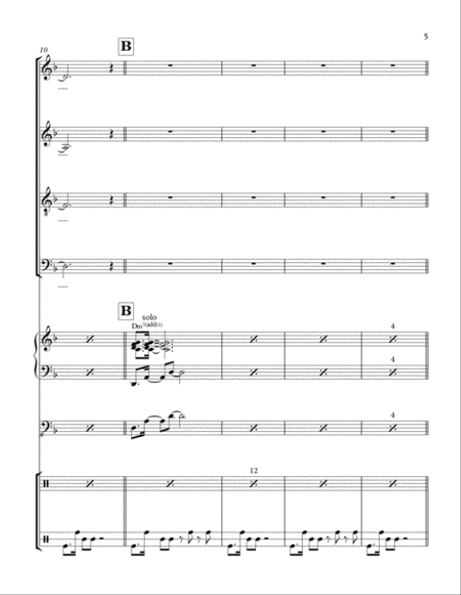 Kwanzaa 4-Part scores gallery preview page 5