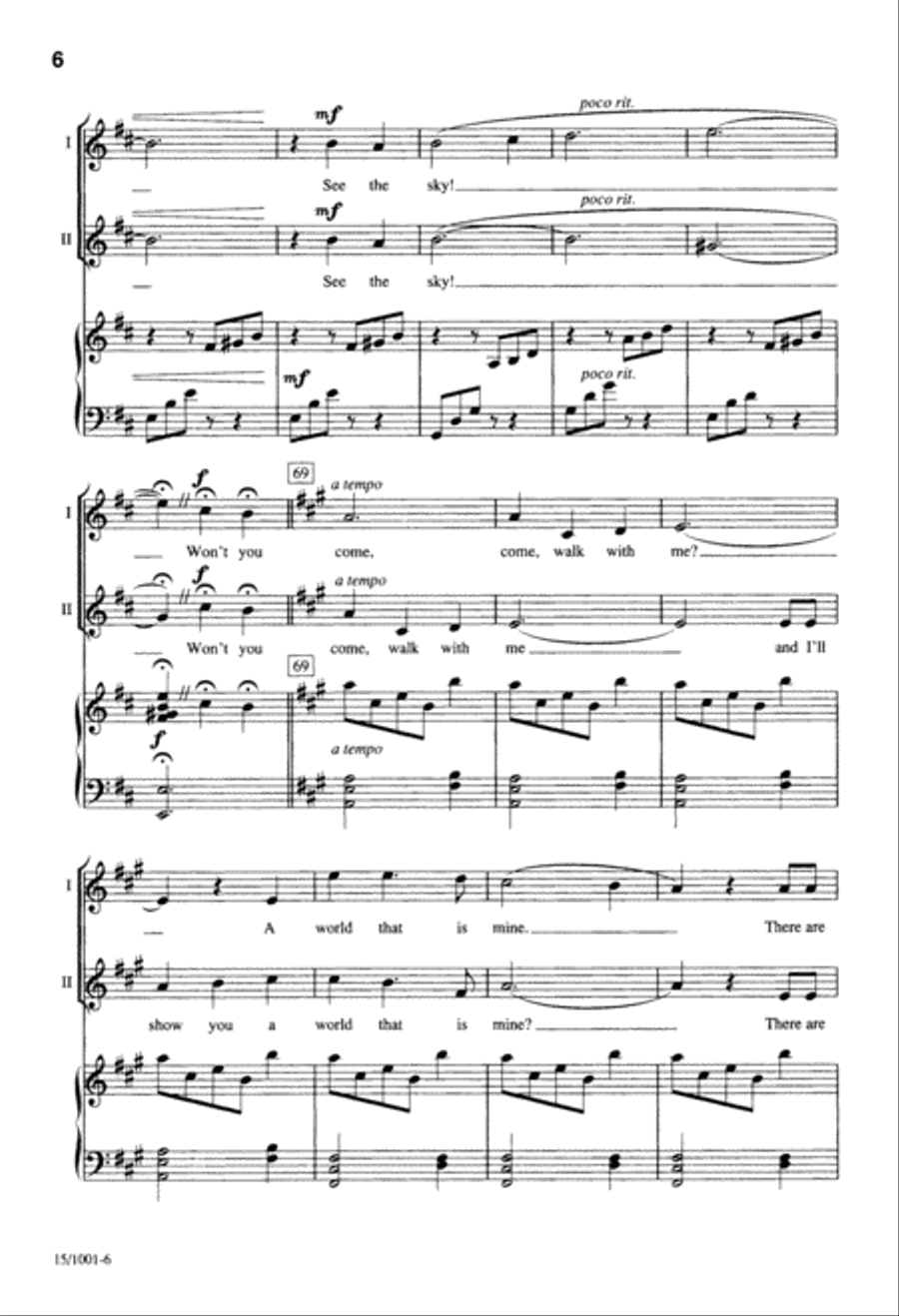Come Walk With Me 2-Part scores gallery preview page 6