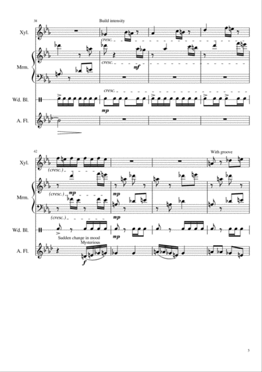 ANANGULA - an Australian Piece Percussion Ensemble scores gallery preview page 5