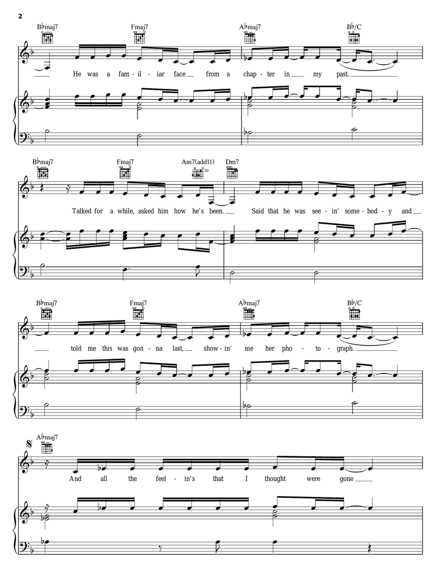 Truth Is Truth Is Piano, Vocal, Guitar scores gallery preview page 2