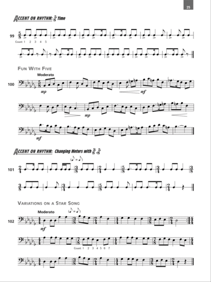 Accent on Achievement, Book 3 Concert Band Methods scores gallery preview page 4
