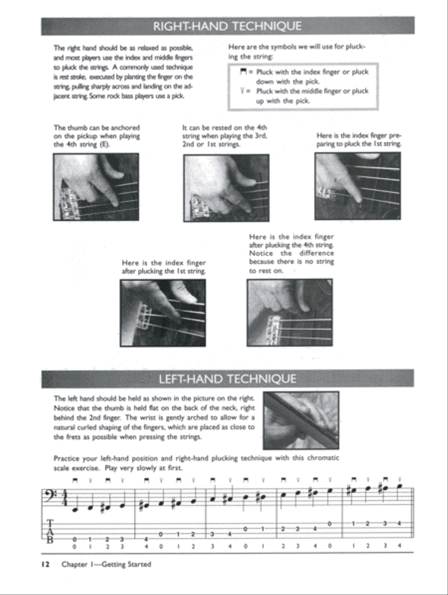 Beginning Electric Bass (Book & CD) Bass Guitar Tablature scores gallery preview page 3