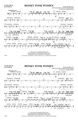 Honky Tonk Women: Snare Drum/Bass Drum