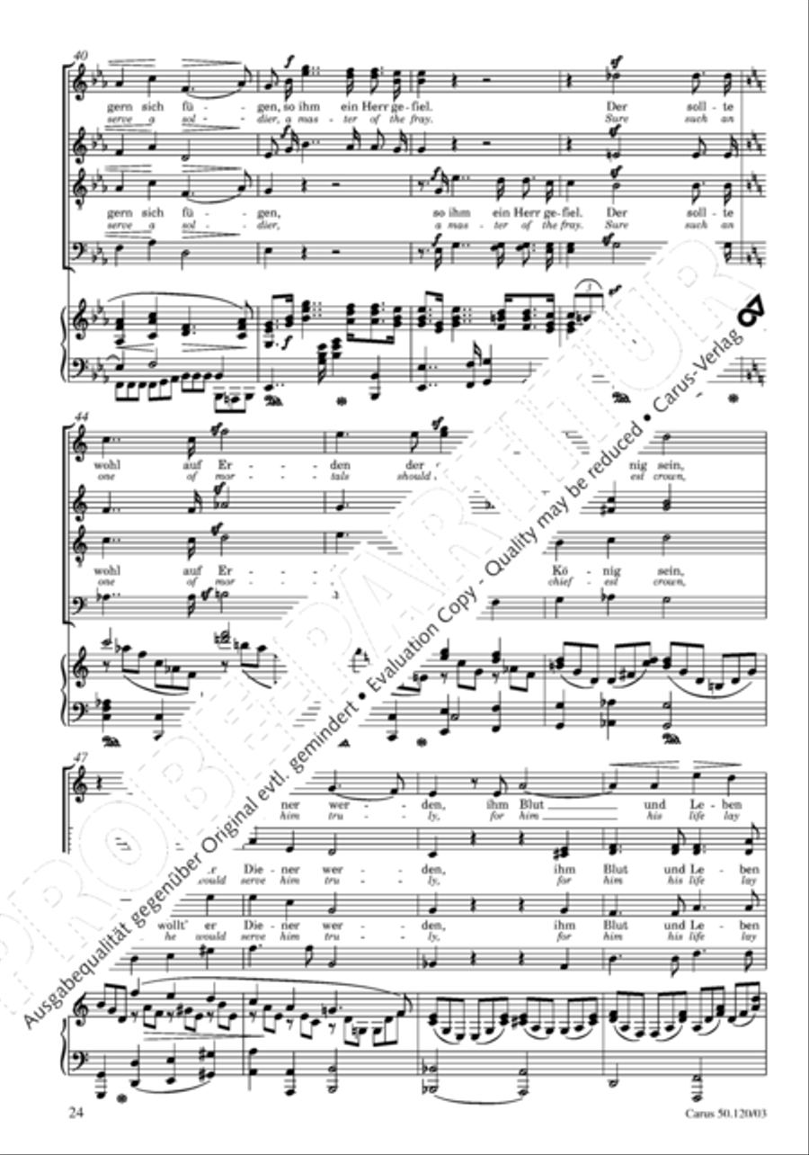 Christoforus + Das Tochterlein des Jairus (Gesamtausgabe, Bd. 9) 4-Part scores gallery preview page 25