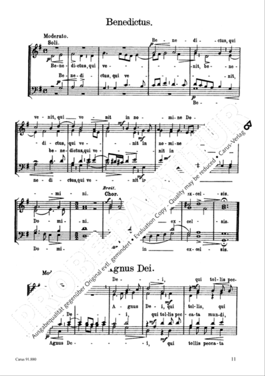 Missa Sine Nomine 4-Part scores gallery preview page 12