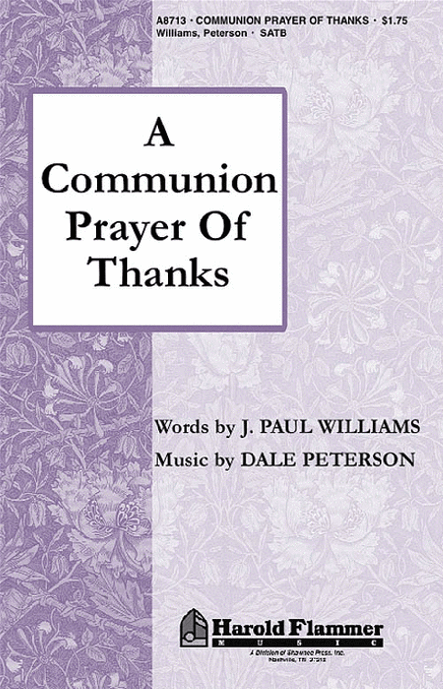 A Communion Prayer of Thanks 4-Part scores gallery preview page 1