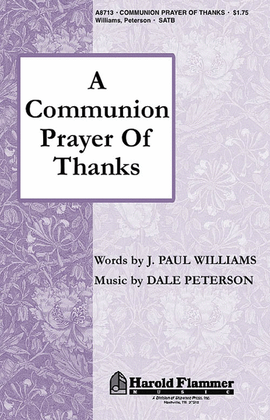 Book cover for A Communion Prayer of Thanks