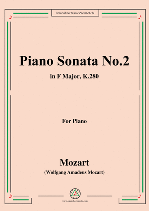 Book cover for Mozart-Piano Sonata No.2 in F Major,K.280
