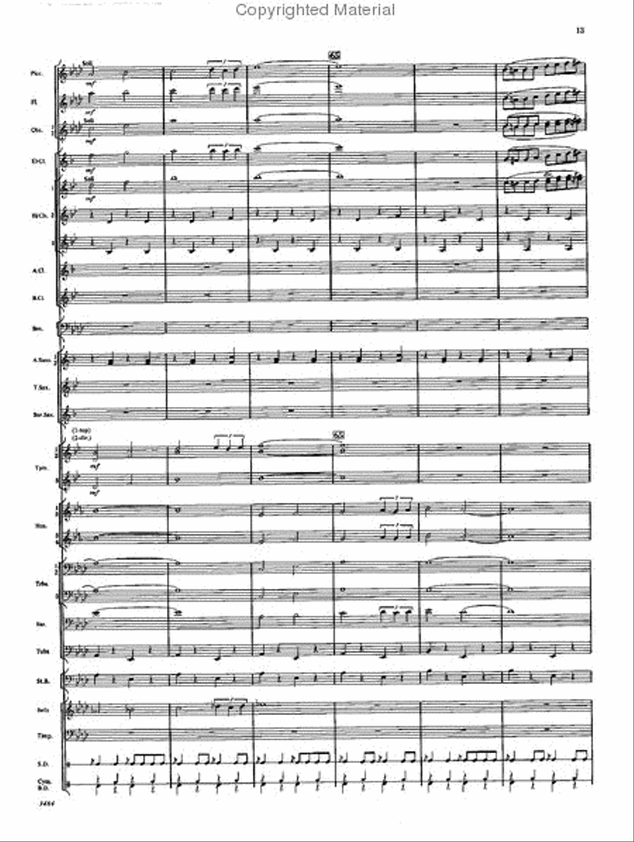 The Americans The Americans Concert Band scores gallery preview page 12