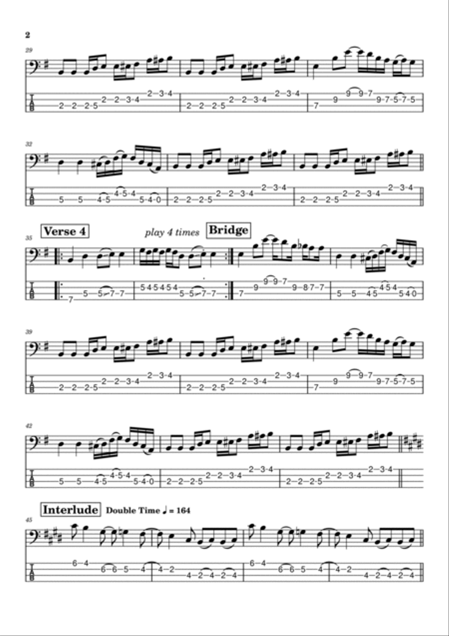Iron Man Guitar Tablature scores gallery preview page 2