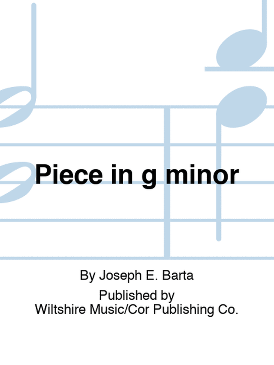 Piece in g minor
