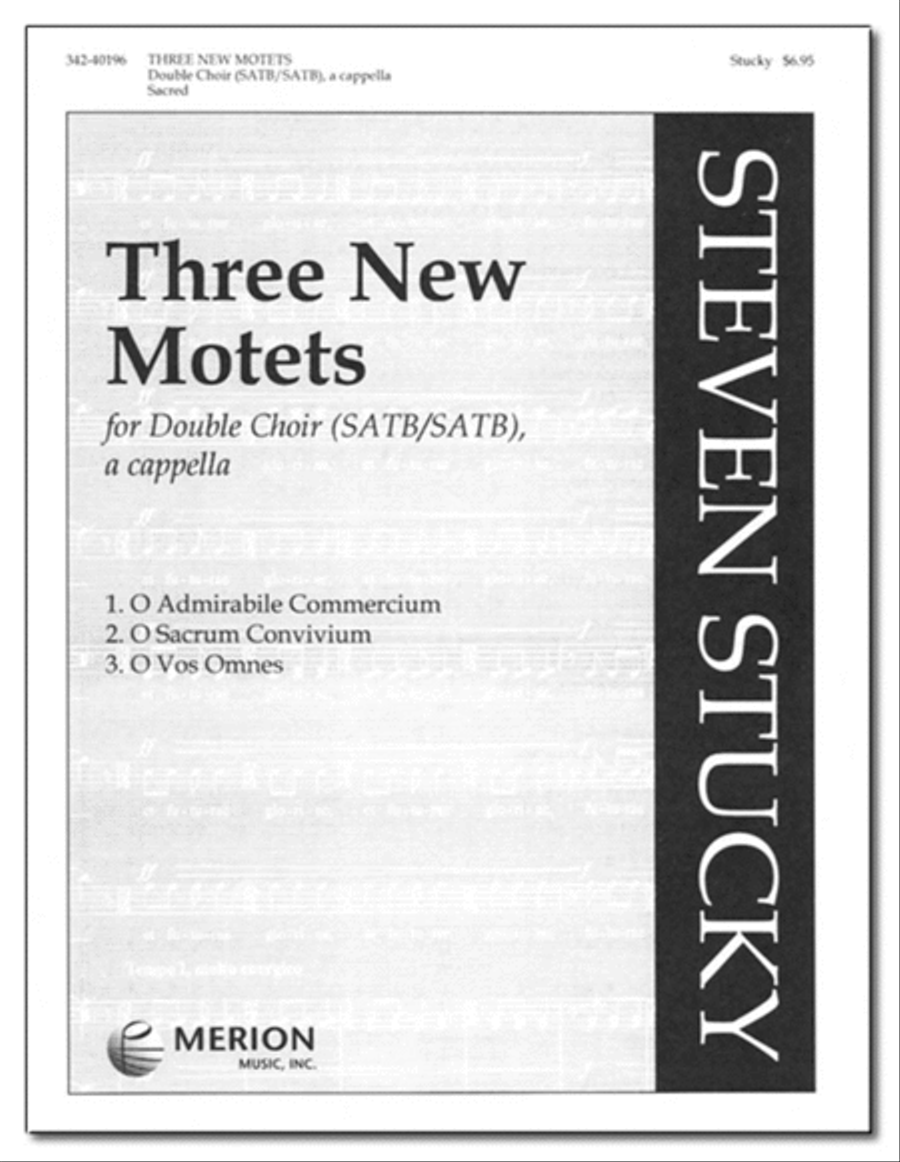 Three New Motets SSAATTBB scores gallery preview page 1