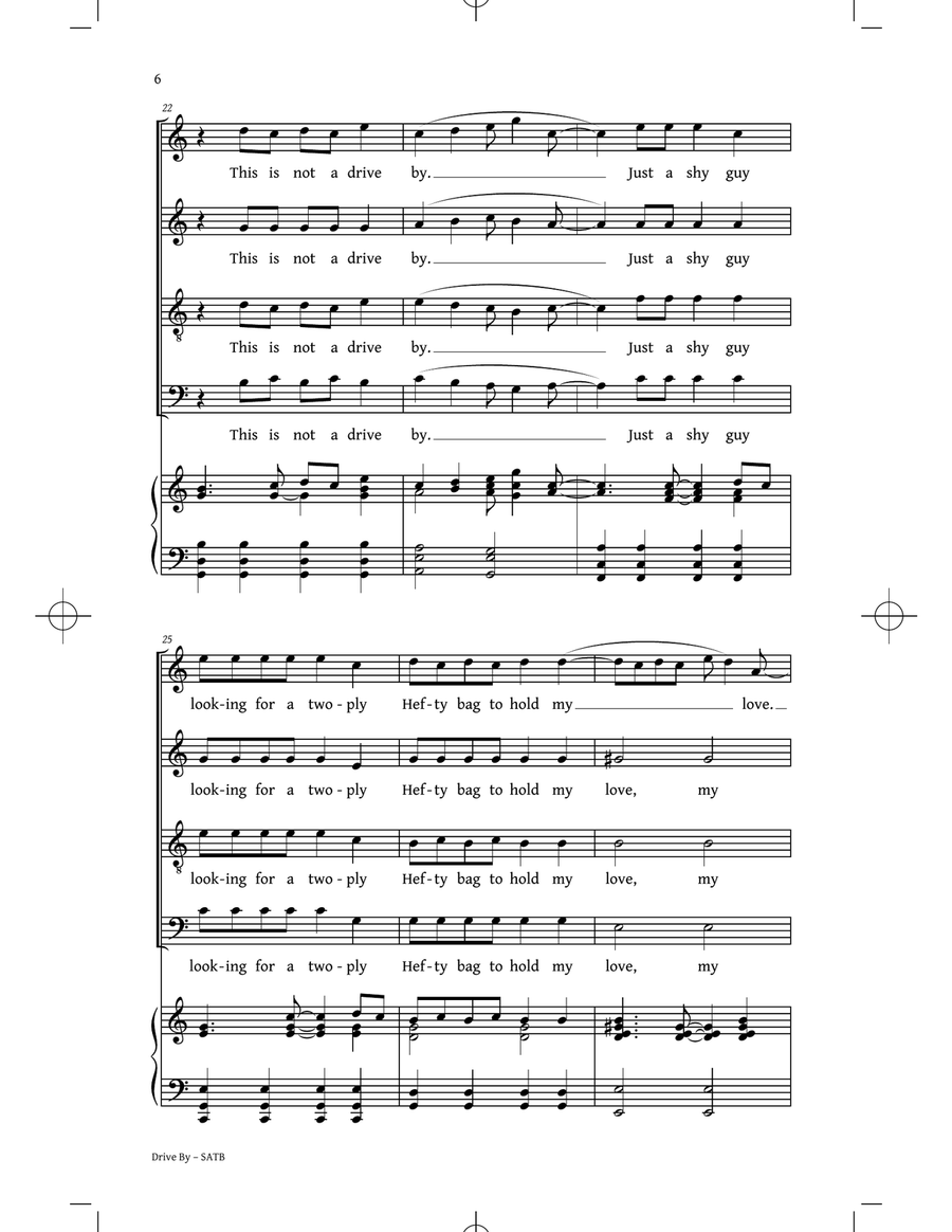 Drive By 4-Part scores gallery preview page 5