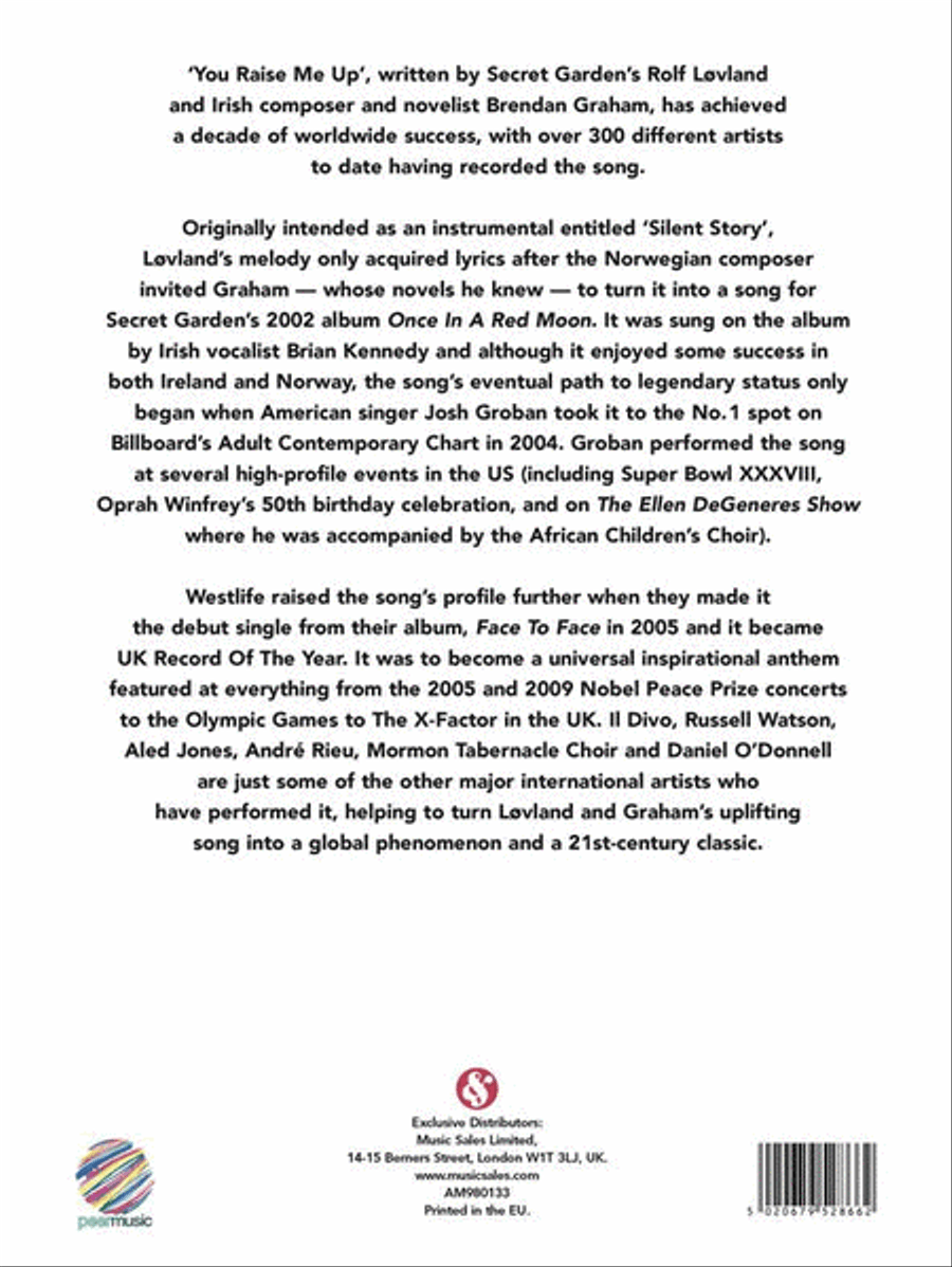 You Raise Me Up Piano, Vocal, Guitar scores gallery preview page 2