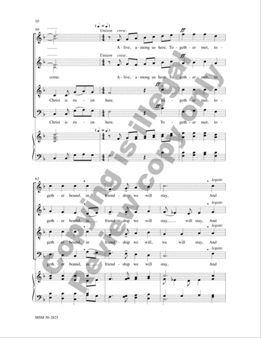 I Come with Joy 4-Part scores gallery preview page 10