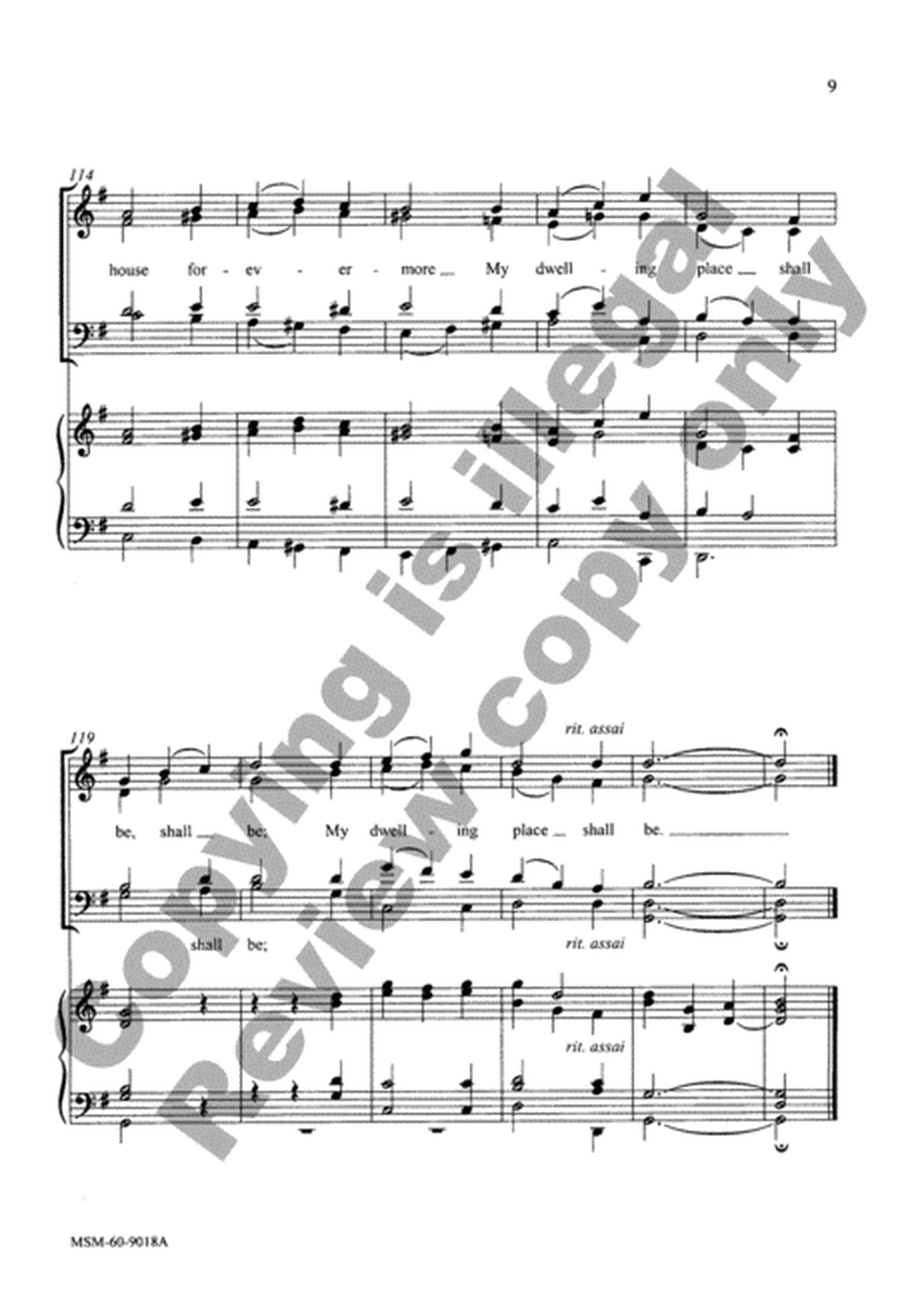 The Lord's My Shepherd (Choral Score)