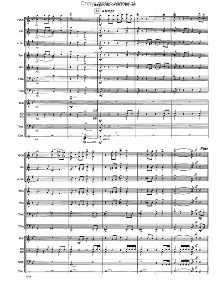 Baywood Overture Concert Band scores gallery preview page 5