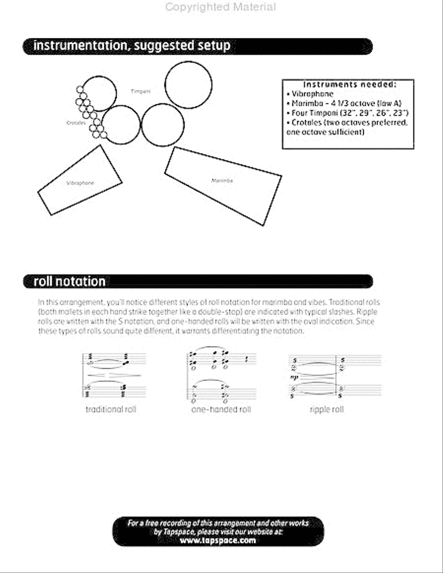 Three Preludes Percussion Ensemble scores gallery preview page 4