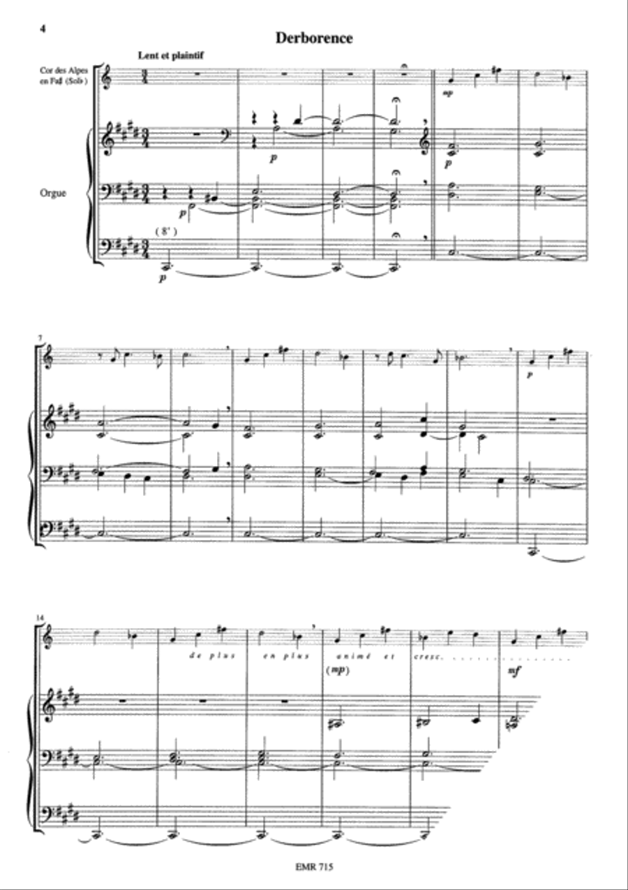 Paradis des Montagnes Organ scores gallery preview page 4