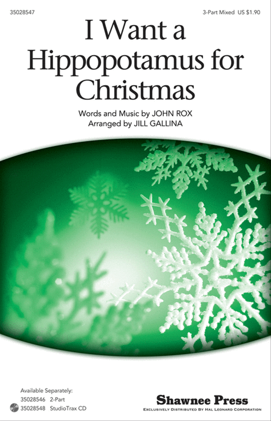 I Want a Hippopotamus for Christmas 3-Part scores gallery preview page 1
