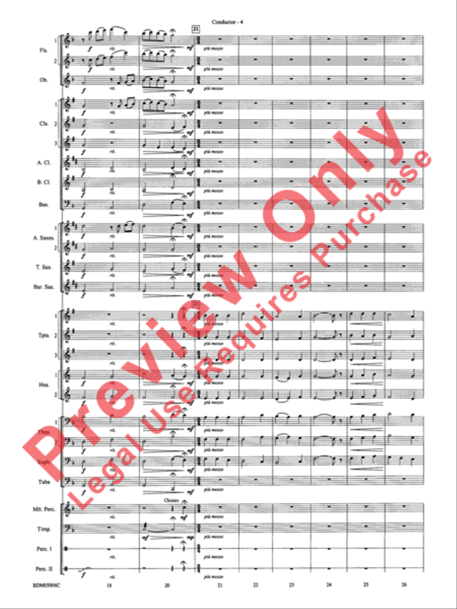To Reap the Blessings of Freedom Concert Band scores gallery preview page 6