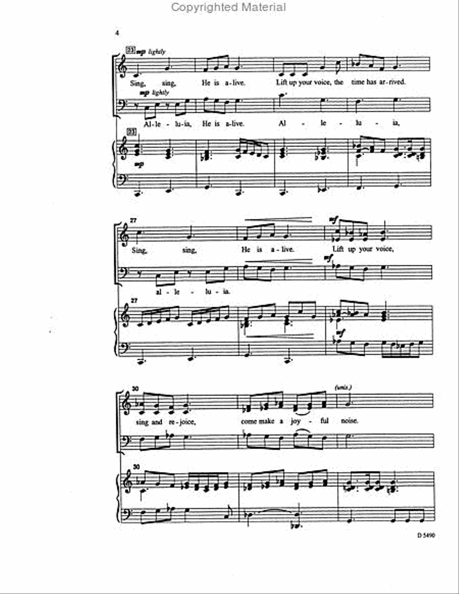 Easter Is Here 3-Part scores gallery preview page 4