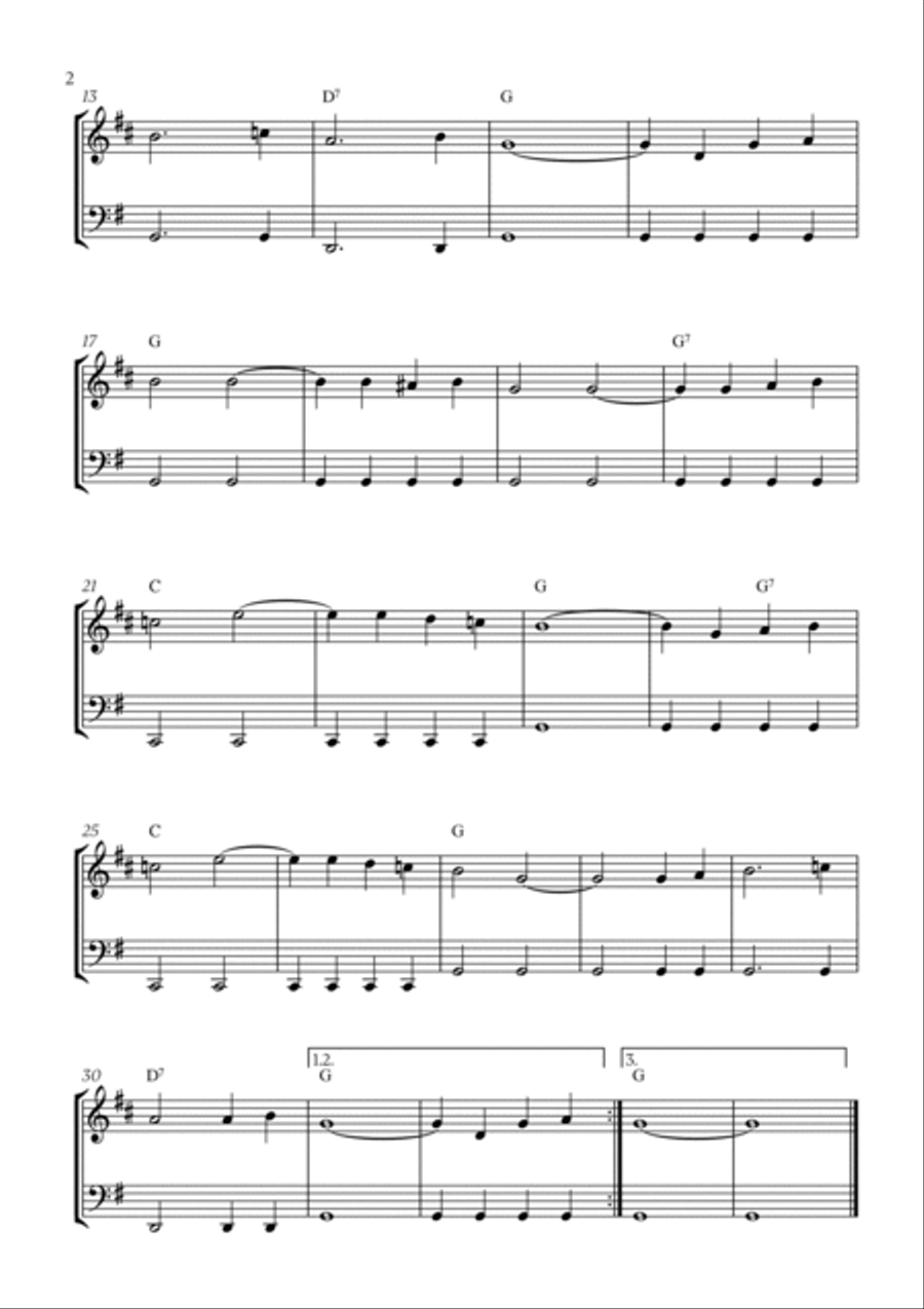 You Are My Sunshine Woodwind Duet scores gallery preview page 2